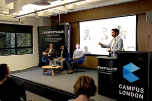 The Crowdstacker team at Google Campus London for a talk about the Crowdstacker journey